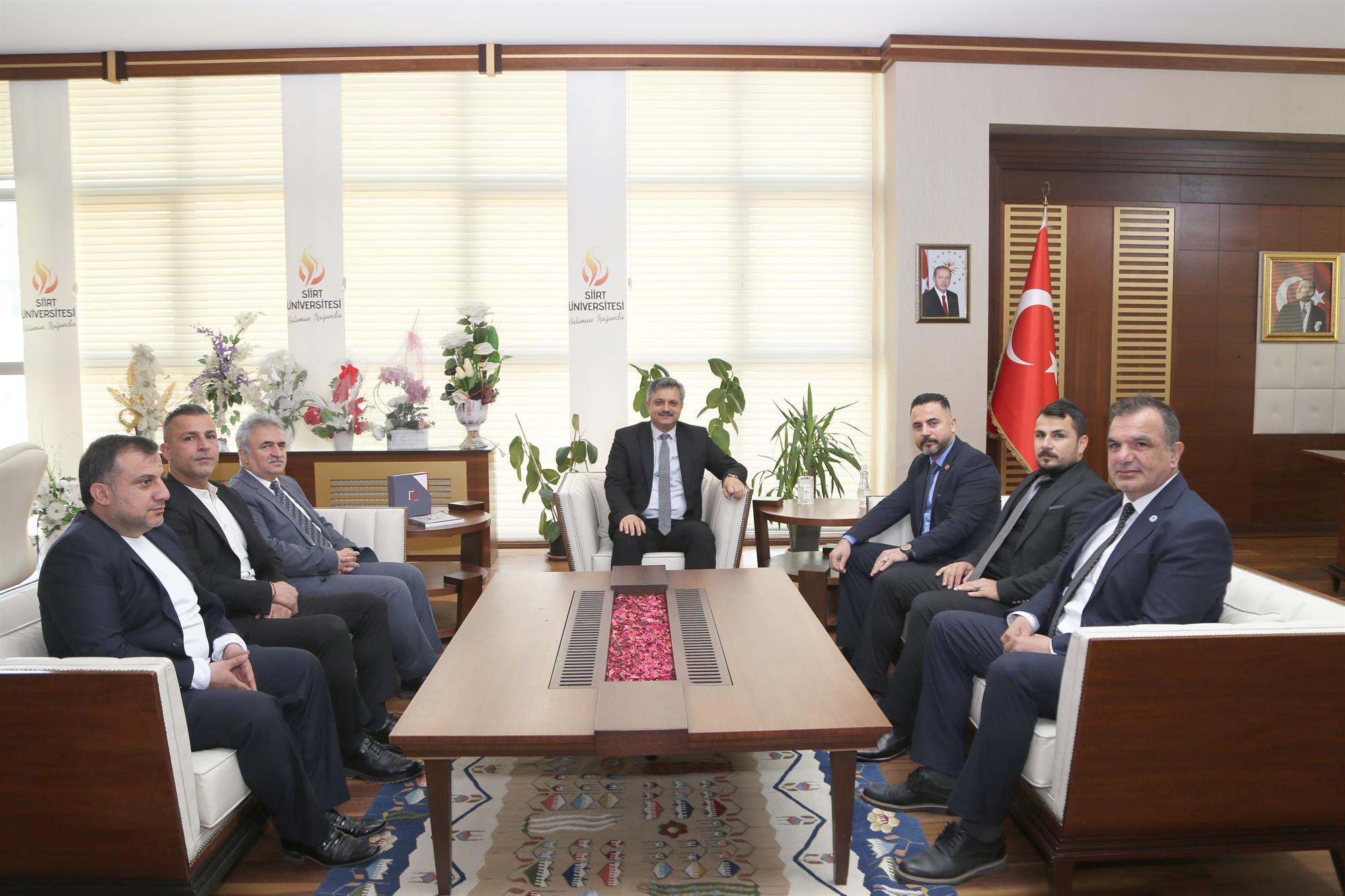 Şehit Gazi-Sen Heyetinden Rektörümüz Prof. Dr. Nihat Şındak’a Nezaket Ziyareti